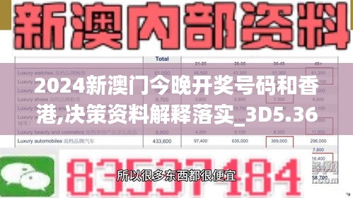 2024新澳門今晚開獎號碼和香港,決策資料解釋落實_3D5.362