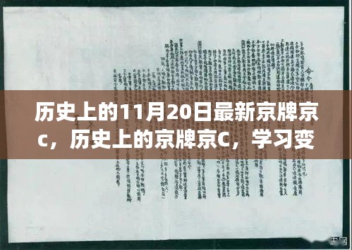 历史上的京牌京C，变化的力量与自信的源泉揭秘最新京牌京C演变历程