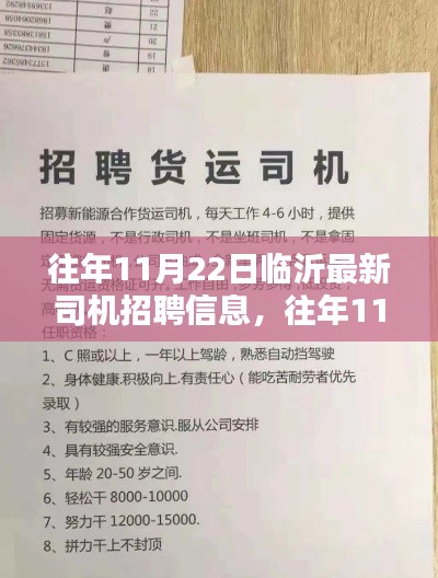 往年11月22日临沂最新司机招聘信息深度解析及解读