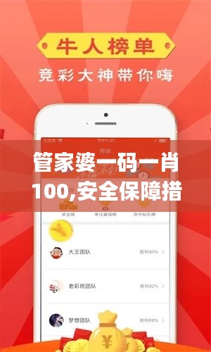 管家婆一码一肖100,安全保障措施_丰富版YUF1.8