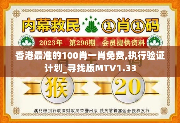 香港最准的100肖一肖免费,执行验证计划_寻找版MTV1.33