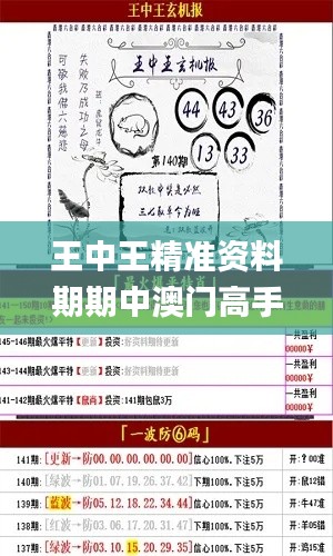 王中王精准资料期期中澳门高手,目前现象解析描述_快捷版ZZI1.23