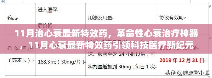 革命性心衰治疗神器，11月特效药引领医疗新纪元