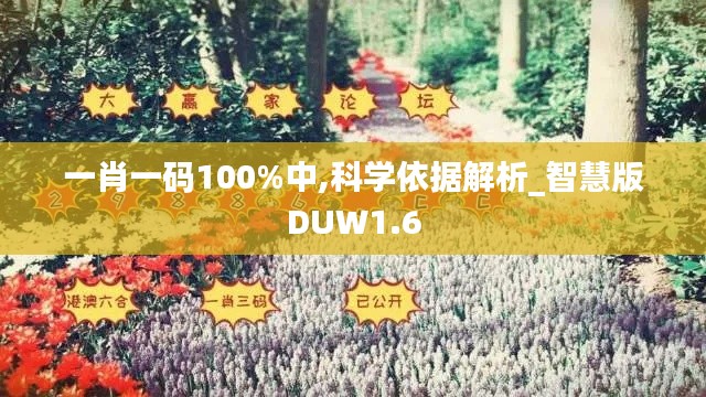 一肖一码100%中,科学依据解析_智慧版DUW1.6