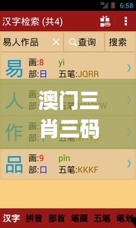 澳门三肖三码精准100%新华字典331期,设计规划引导方式_时尚版QNN11.38