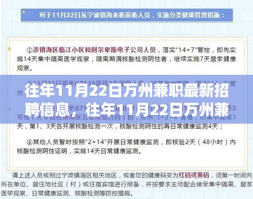 往年11月22日万州兼职招聘信息汇总与概览