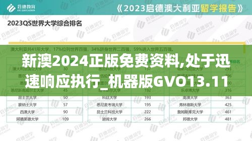 新澳2024正版免费资料,处于迅速响应执行_机器版GVO13.11