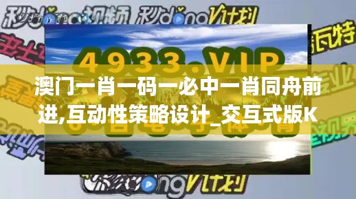 澳门一肖一码一必中一肖同舟前进,互动性策略设计_交互式版KSK16.74