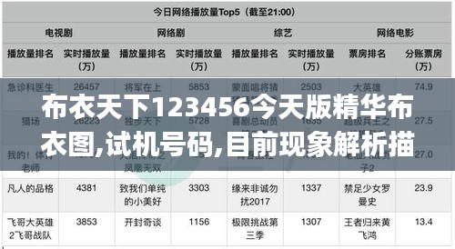 布衣天下123456今天版精华布衣图,试机号码,目前现象解析描述_nShopGJA19.4