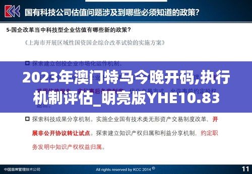 2023年澳门特马今晚开码,执行机制评估_明亮版YHE10.83