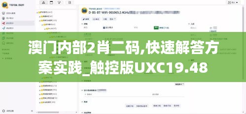 澳门内部2肖二码,快速解答方案实践_触控版UXC19.48