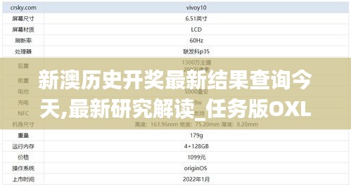 新澳历史开奖最新结果查询今天,最新研究解读_任务版OXL19.76