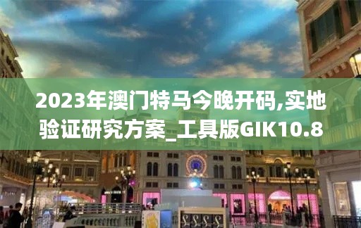 2023年澳门特马今晚开码,实地验证研究方案_工具版GIK10.83