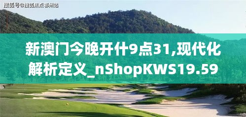 新澳门今晚开什9点31,现代化解析定义_nShopKWS19.59