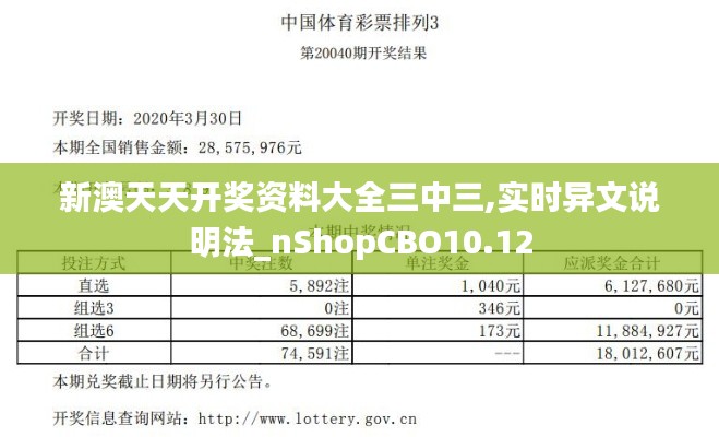 新澳天天开奖资料大全三中三,实时异文说明法_nShopCBO10.12