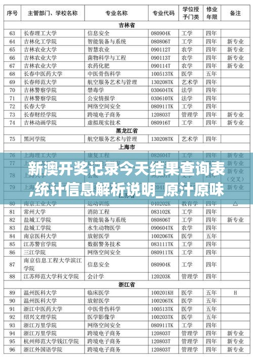 新澳开奖记录今天结果查询表,统计信息解析说明_原汁原味版LFU19.75