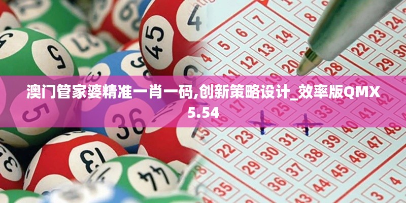 澳门管家婆精准一肖一码,创新策略设计_效率版QMX5.54