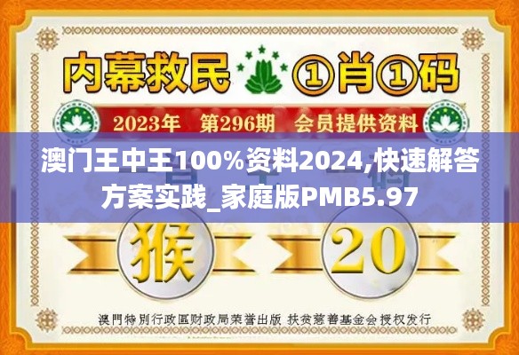 澳门王中王100%资料2024,快速解答方案实践_家庭版PMB5.97