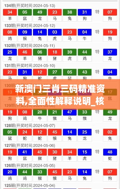 新澳门三肖三码精准资料,全面性解释说明_核心版DUM14.67