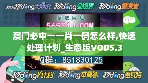 澳门必中一一肖一码怎么样,快速处理计划_生态版VOD5.3