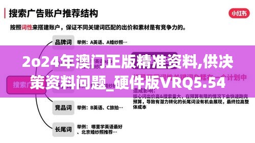 2o24年澳门正版精准资料,供决策资料问题_硬件版VRQ5.54