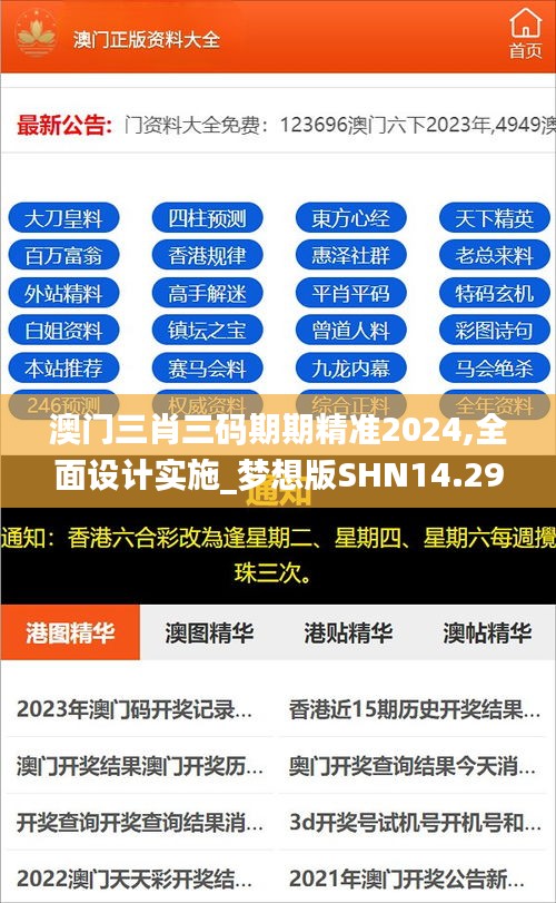 澳门三肖三码期期精准2024,全面设计实施_梦想版SHN14.29