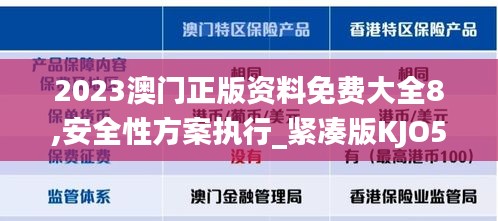 2023澳门正版资料免费大全8,安全性方案执行_紧凑版KJO5.89