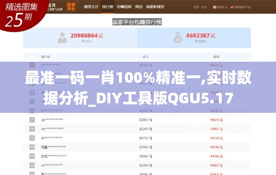 最准一码一肖100%精准一,实时数据分析_DIY工具版QGU5.17