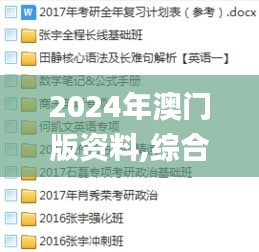 2024年澳门版资料,综合计划评估_机器版ARA14.86