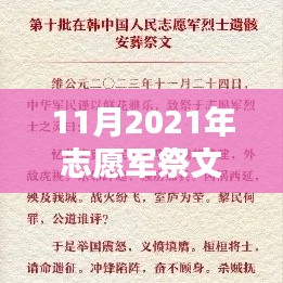 深度测评与介绍，2021年11月志愿军祭文