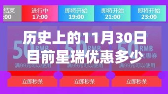 星瑞优惠大揭秘，历史11月30日优惠金额及温馨探秘之旅