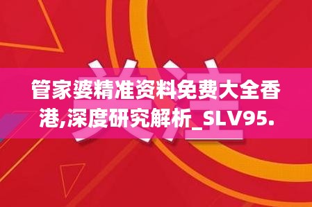 管家婆精准资料免费大全香港,深度研究解析_SLV95.127DIY工具版