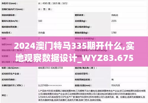 2024澳门特马335期开什么,实地观察数据设计_WYZ83.675强劲版