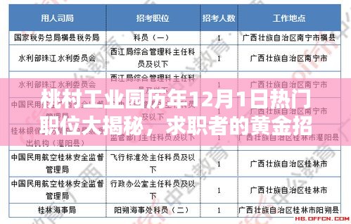 桃村工业园历年12月1日热门职位深度解析，求职者的黄金招聘日