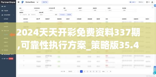 2024天天开彩免费资料337期,可靠性执行方案_策略版35.400-5