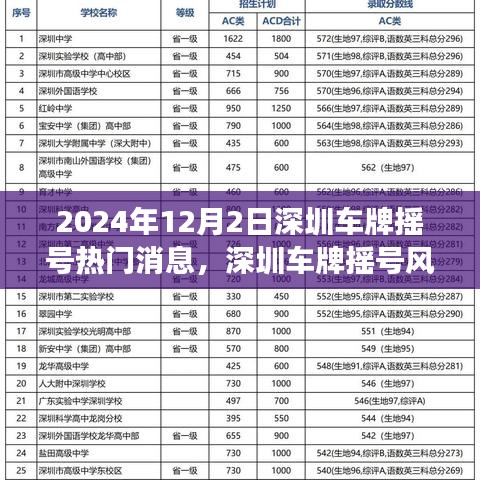 深圳车牌摇号风云再起，聚焦最新消息