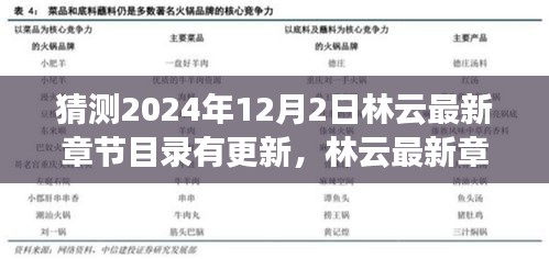 预测林云最新章节目录更新，探寻文学之旅的未来