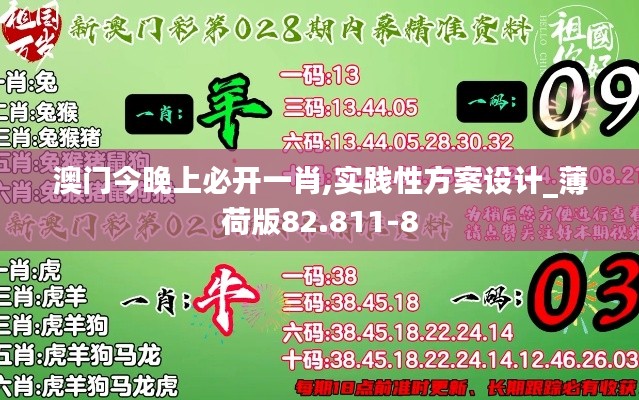 澳门今晚上必开一肖,实践性方案设计_薄荷版82.811-8