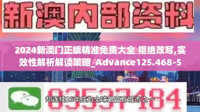 2024新澳门正版精准免费大全 拒绝改写,实效性解析解读策略_Advance125.468-5