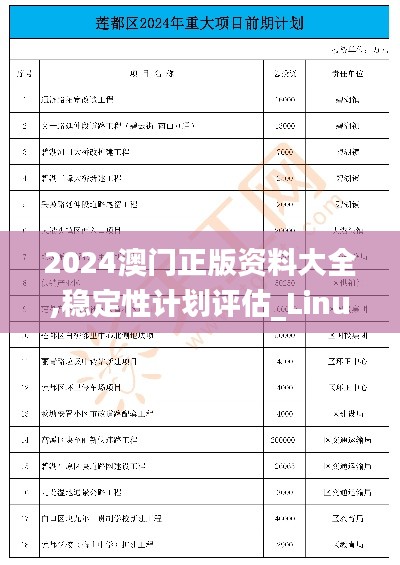 2024澳门正版资料大全,稳定性计划评估_Linux89.170-5