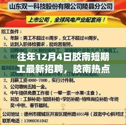 胶南短期工最新招聘揭秘，求职者的福音，胶南热点岗位一网打尽！