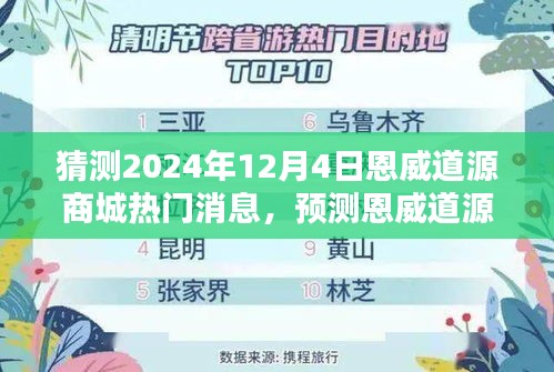 聚焦恩威道源商城，预测未来热门动态，揭秘2024年12月4日最新消息