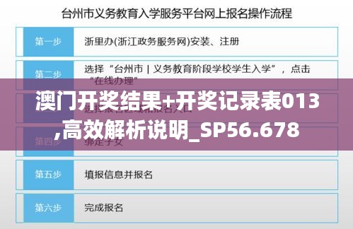 澳门开奖结果+开奖记录表013,高效解析说明_SP56.678