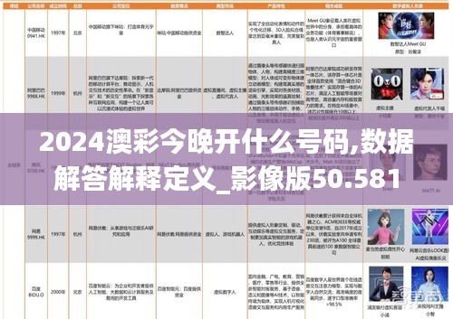 2024澳彩今晚开什么号码,数据解答解释定义_影像版50.581