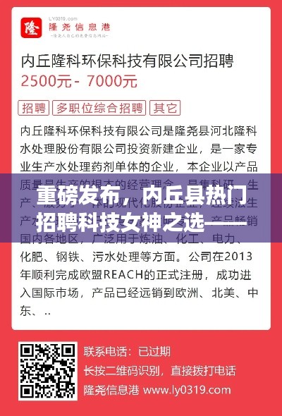 内丘县科技女神招聘重磅发布，智能生活新宠引领时代风潮！