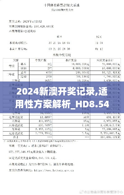 2024新澳开奖记录,适用性方案解析_HD8.542