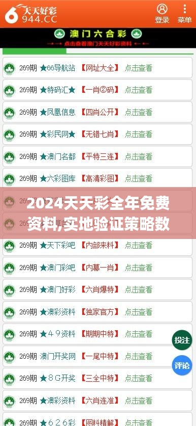 2024天天彩全年免费资料,实地验证策略数据_Tizen4.627