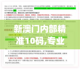 新澳门内部精准10码,专业解析评估_优选版2.820