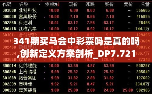 341期买马会中彩票吗是真的吗,创新定义方案剖析_DP7.721