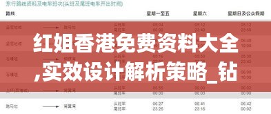 红姐香港免费资料大全,实效设计解析策略_钻石版19.756